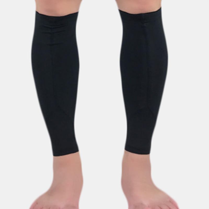 Sport Knäskydd Stickade Andas Silikon Compression Leggings Strumpa Kompressionsstrumpor