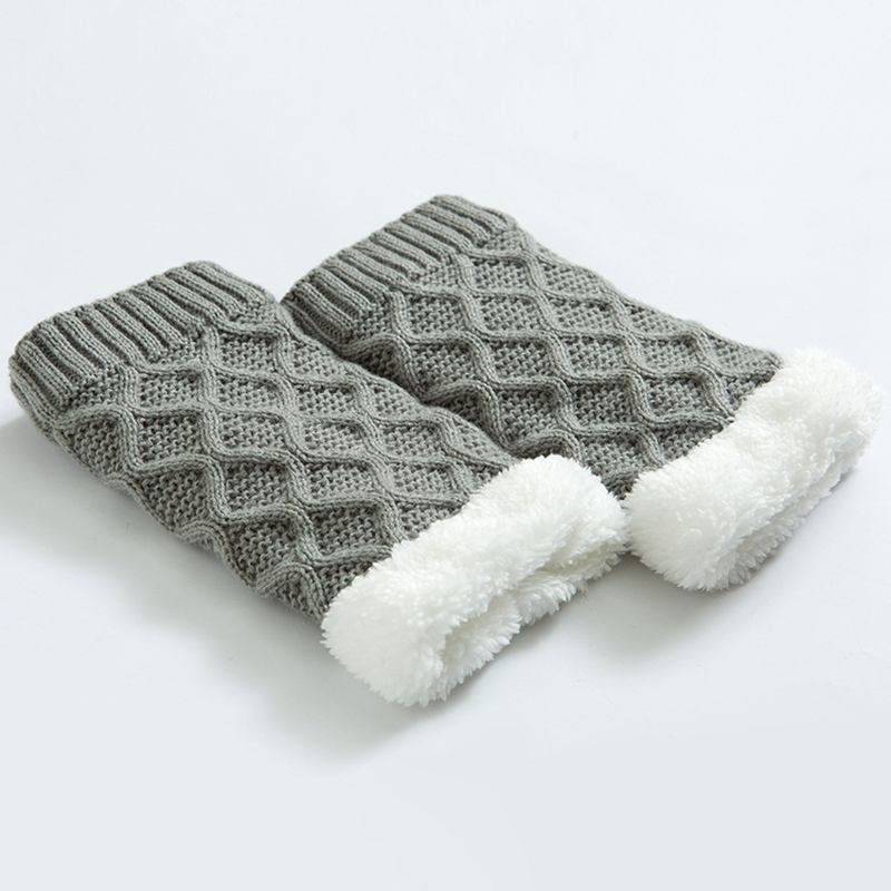 Unisex Vinterbenvärmare Thicken Fleece Liner Pads Strumpor