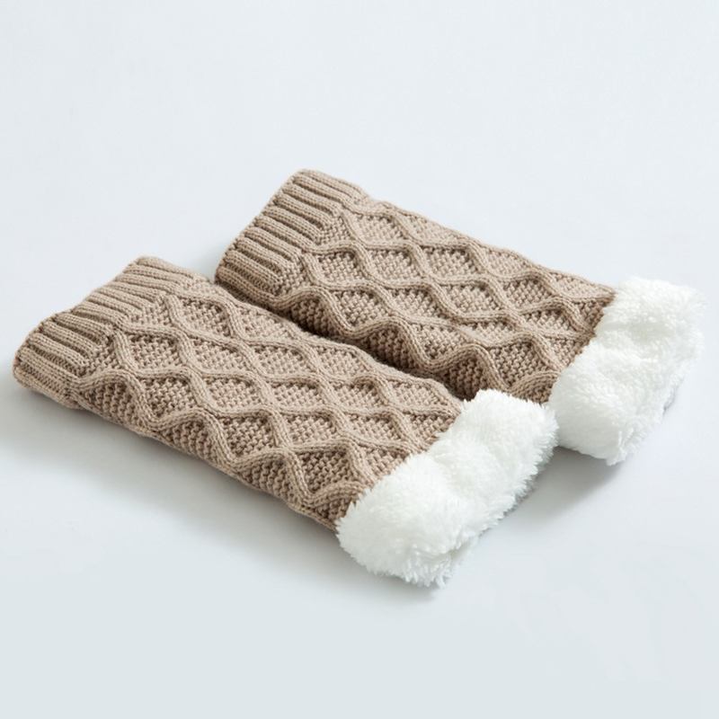 Unisex Vinterbenvärmare Thicken Fleece Liner Pads Strumpor