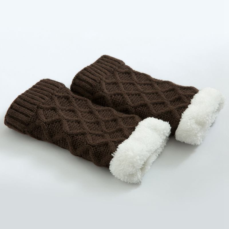 Unisex Vinterbenvärmare Thicken Fleece Liner Pads Strumpor