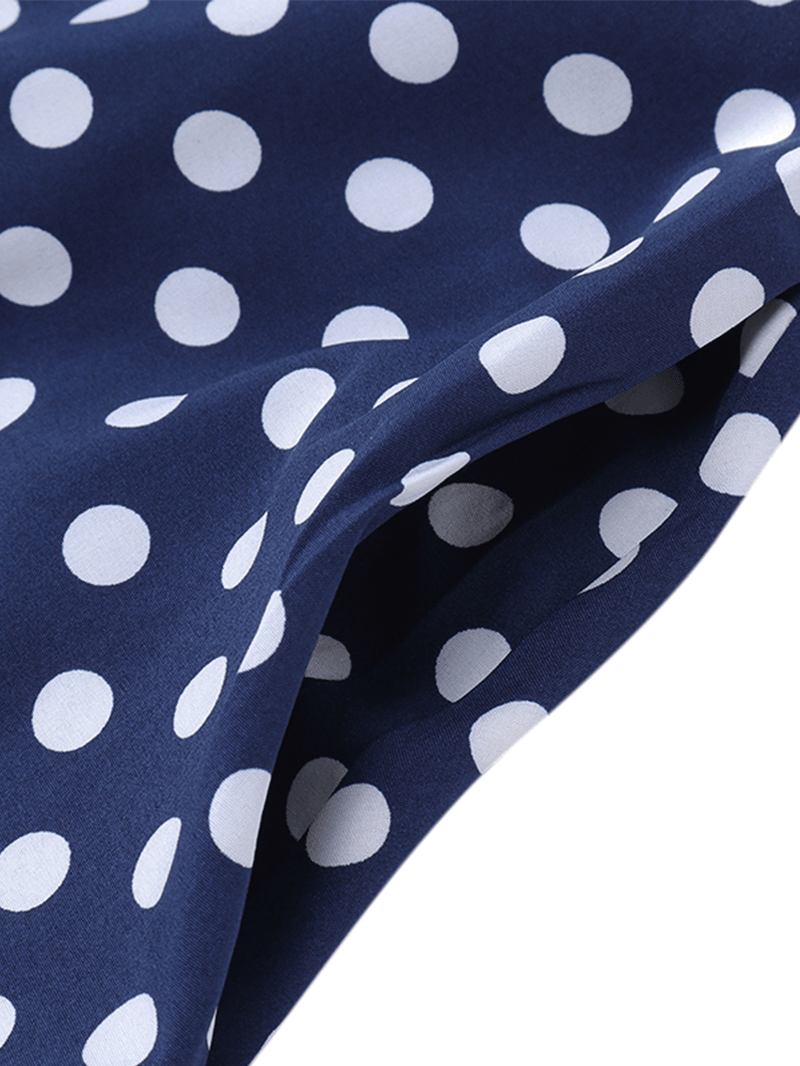 Kvinnor Polka Dot Med Tryck Loose Big Swing Sidofickor Casual Lång Kjol