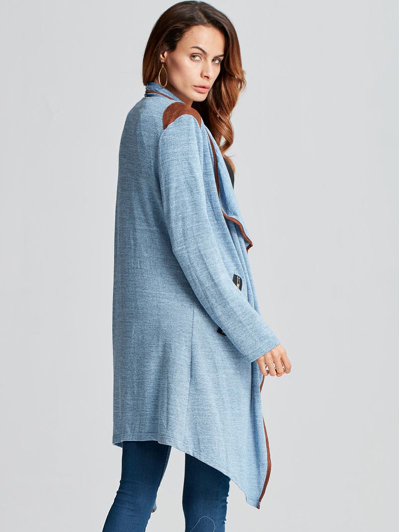 Casual Kvinnor Dragkedja Pocket Long Sleeve Cardigans