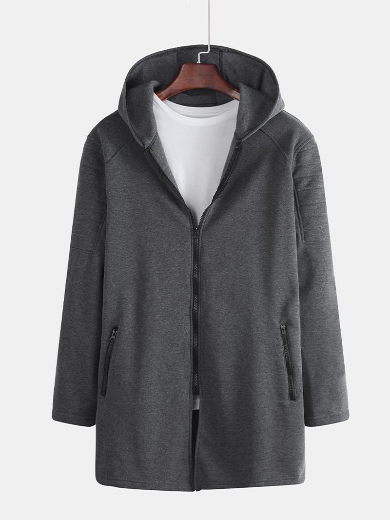 Randiga Byxor Med Luva För Män Casual Gentleman Cardigan Windbreaker-rockar