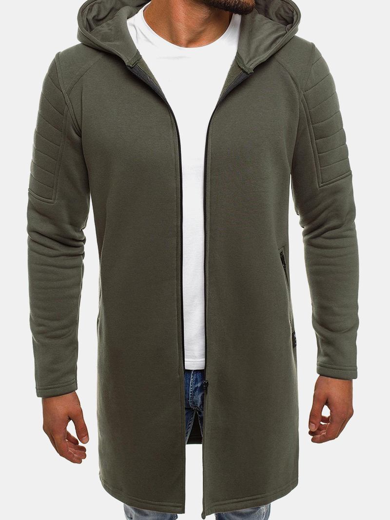 Randiga Byxor Med Luva För Män Casual Gentleman Cardigan Windbreaker-rockar