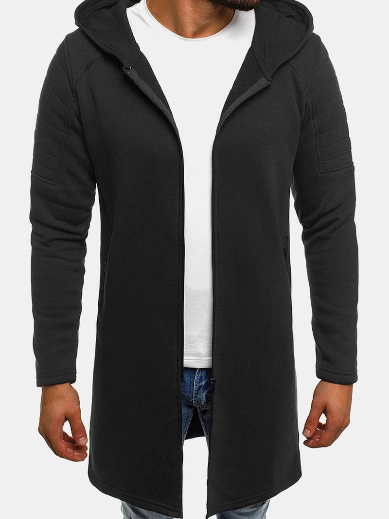 Randiga Byxor Med Luva För Män Casual Gentleman Cardigan Windbreaker-rockar