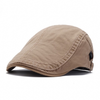 Bomull Justerbar Målare Basker Kepsar Retro Outdoor Peaked Forward Hatt