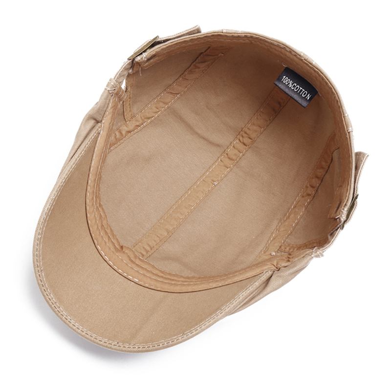 Bomull Justerbar Målare Basker Kepsar Retro Outdoor Peaked Forward Hatt