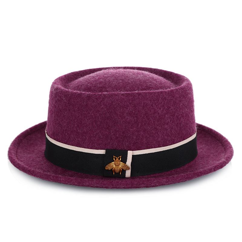 Damer Pure Wool Dammode Little Bee Accessoarer Topp Hatt