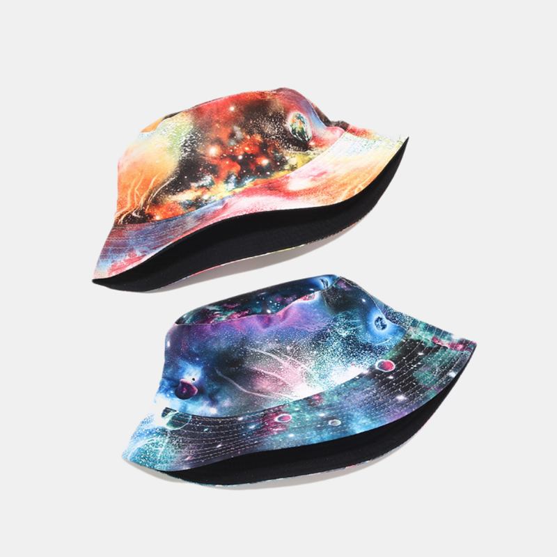 Graffiti Galaxy Fisherman Hat Dambomull Basin Hat Bucket Hat