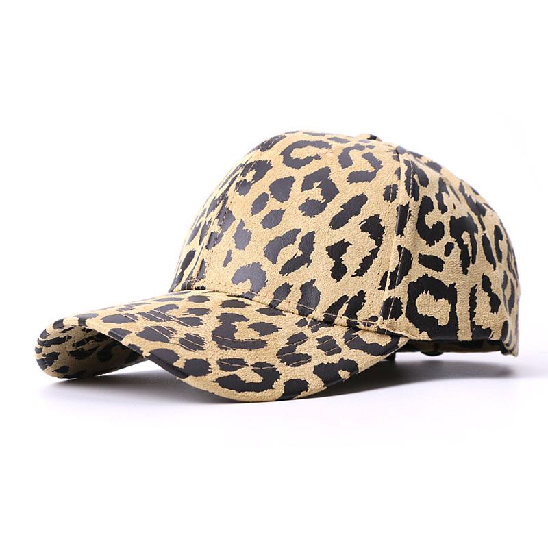 Hatt Leopardmönstrat Baseballkeps Solskydd Utomhus Resor Solskydd Anka Tongue