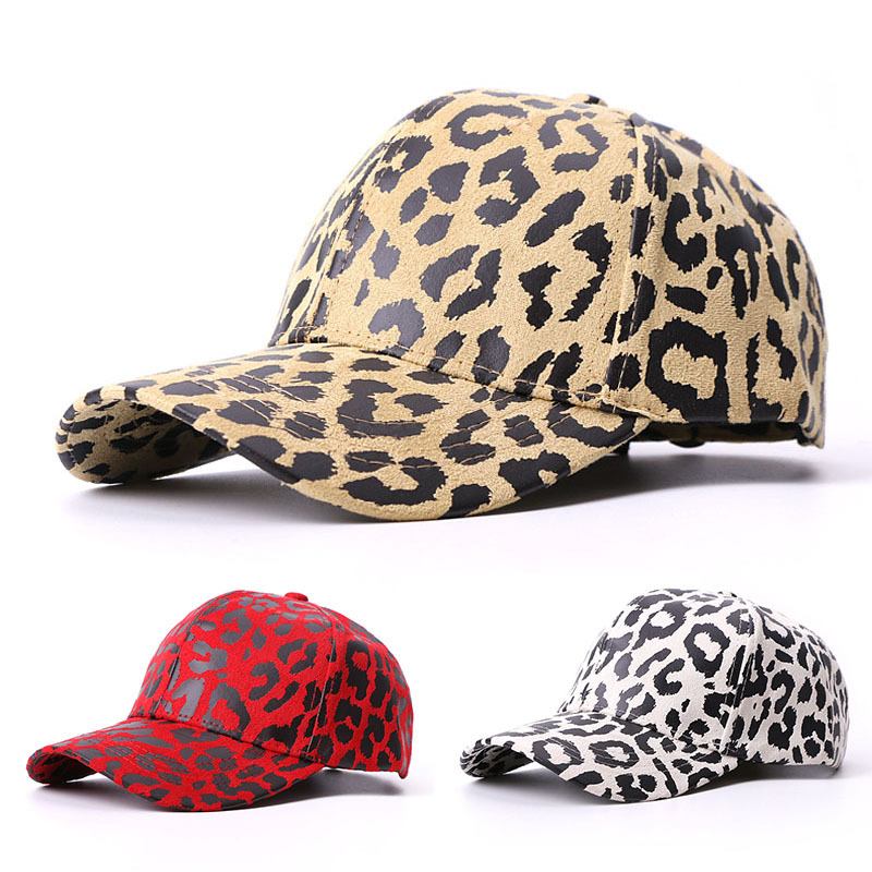 Hatt Leopardmönstrat Baseballkeps Solskydd Utomhus Resor Solskydd Anka Tongue