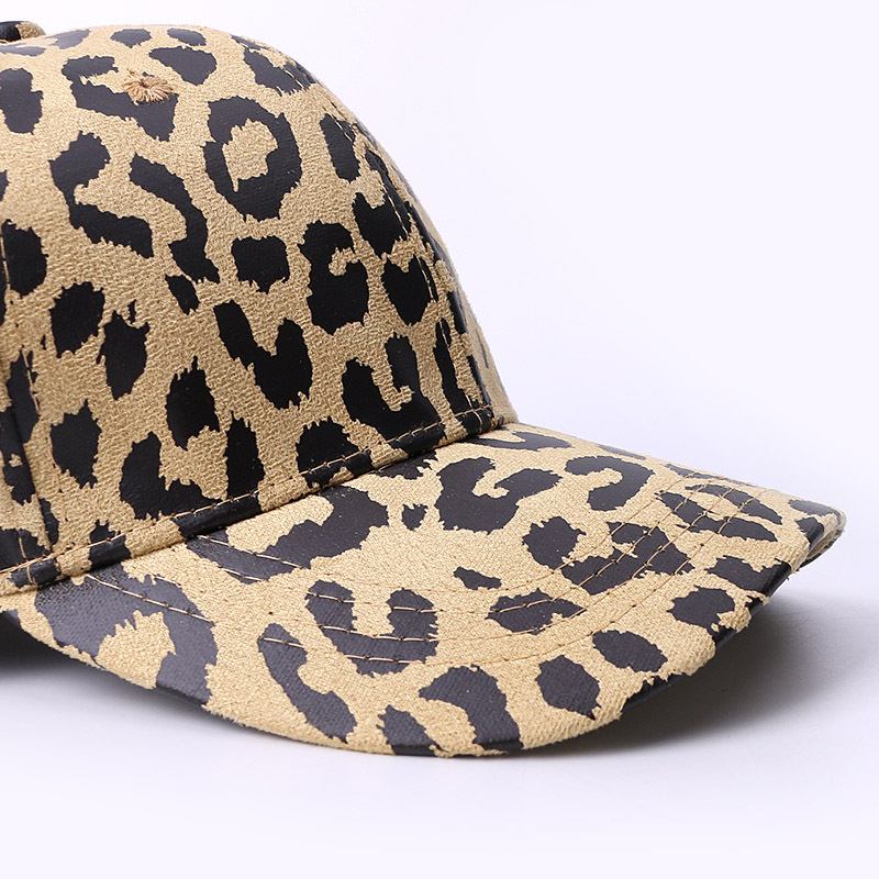 Hatt Leopardmönstrat Baseballkeps Solskydd Utomhus Resor Solskydd Anka Tongue