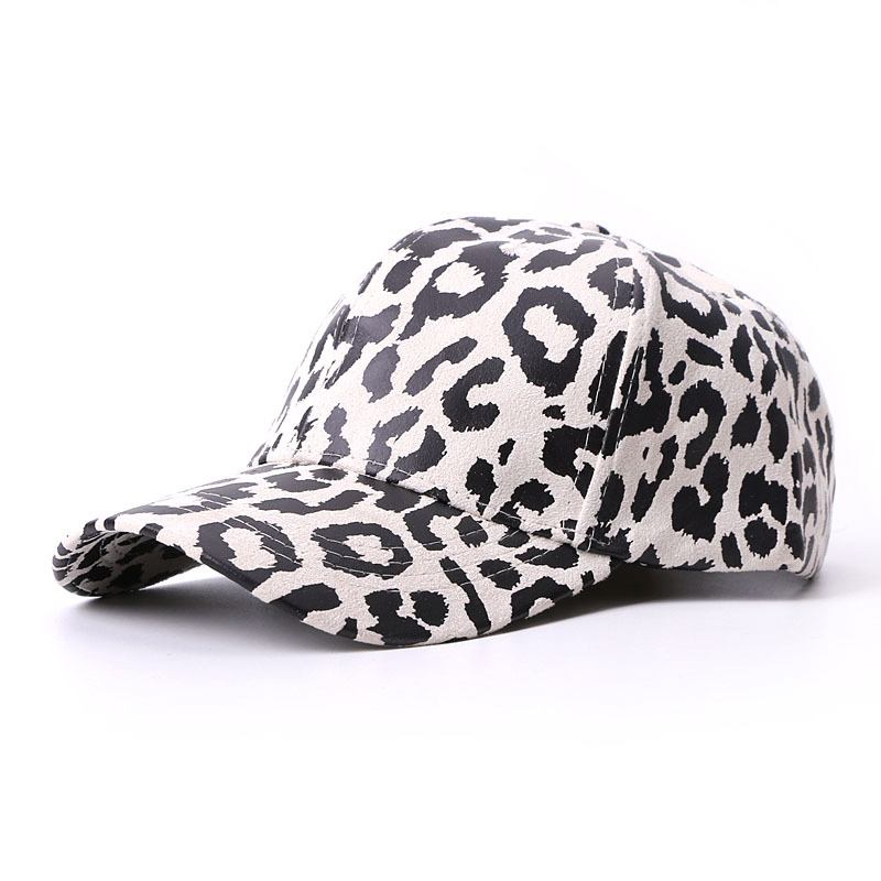 Hatt Leopardmönstrat Baseballkeps Solskydd Utomhus Resor Solskydd Anka Tongue