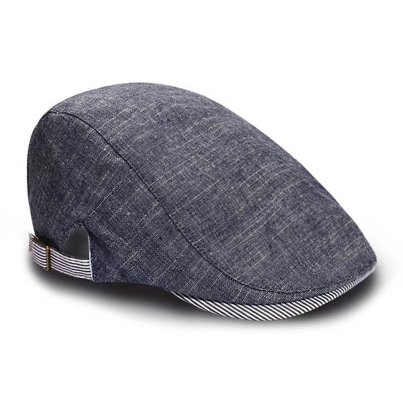 Herr Herr Basker Retro Bomull Visir Gorras Planas Basker Caps Cabbie Ivy Cap