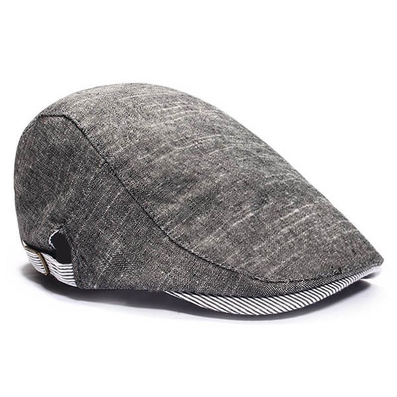 Herr Herr Basker Retro Bomull Visir Gorras Planas Basker Caps Cabbie Ivy Cap