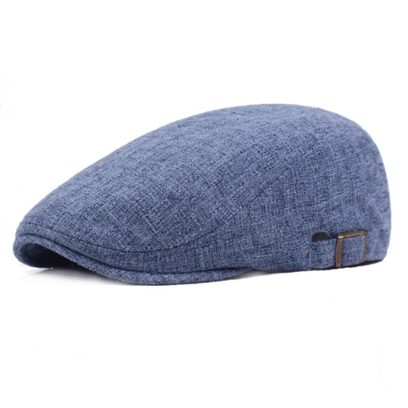 Herr Linne Solid Basker Caps Casual Newsboy Forward Hat Gorras