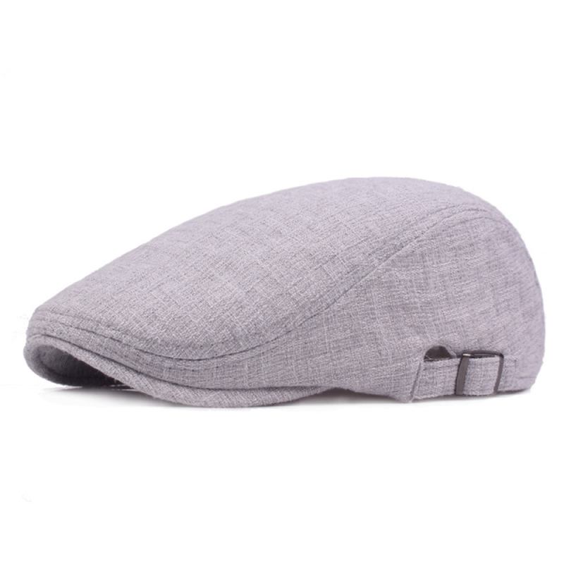 Herr Linne Solid Basker Caps Casual Newsboy Forward Hat Gorras