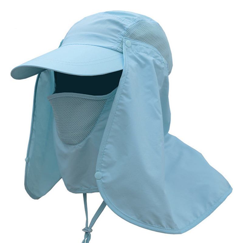 Herr Quick Dry Neck Cover Solfiske Hatt Öron Flik Hink Utomhus Uv Skydd Keps