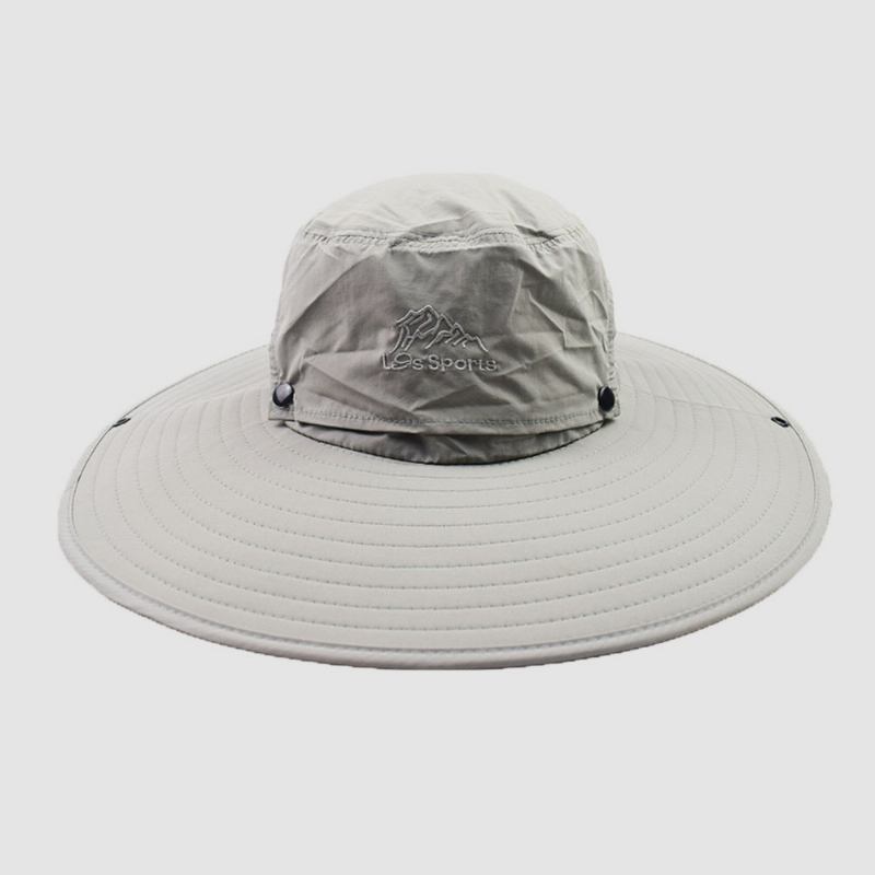 Herr Sommar Uv-skydd Wild Big Brim 12 Centimeter Visir Justerbar Solhatt Bucket Hat För Fiske Bergsbestigning