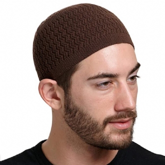 Höst Och Vinter Hedging Stickad Wave Jacquard Neutral Dome Warm Woolen Toe Cap