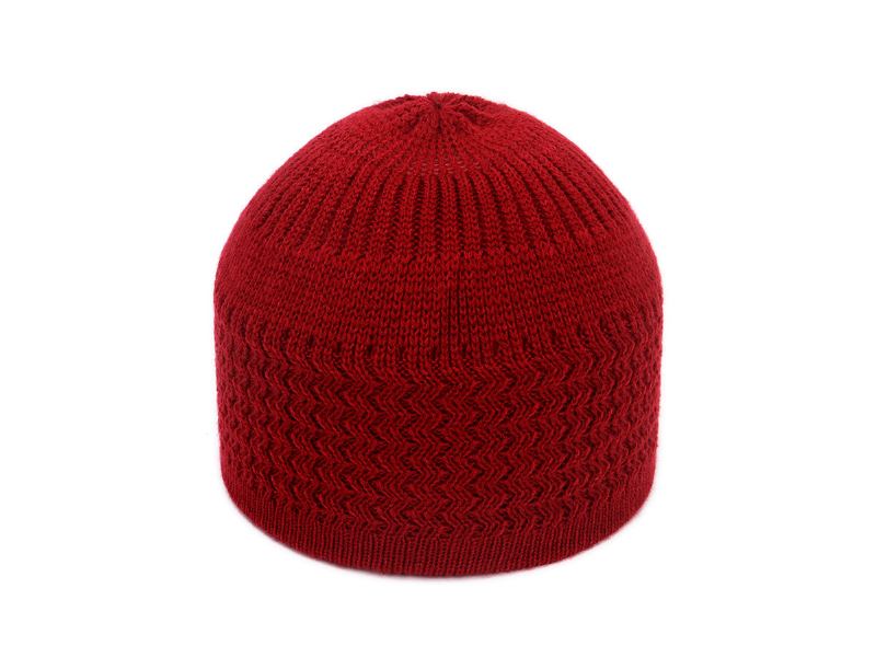 Höst Och Vinter Hedging Stickad Wave Jacquard Neutral Dome Warm Woolen Toe Cap