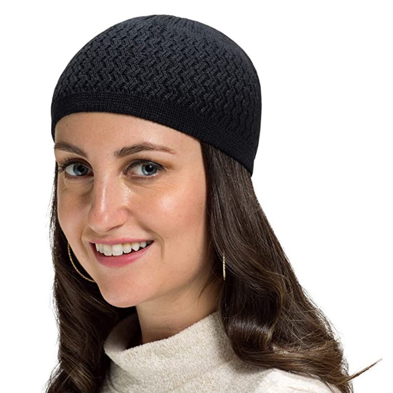 Höst Och Vinter Hedging Stickad Wave Jacquard Neutral Dome Warm Woolen Toe Cap