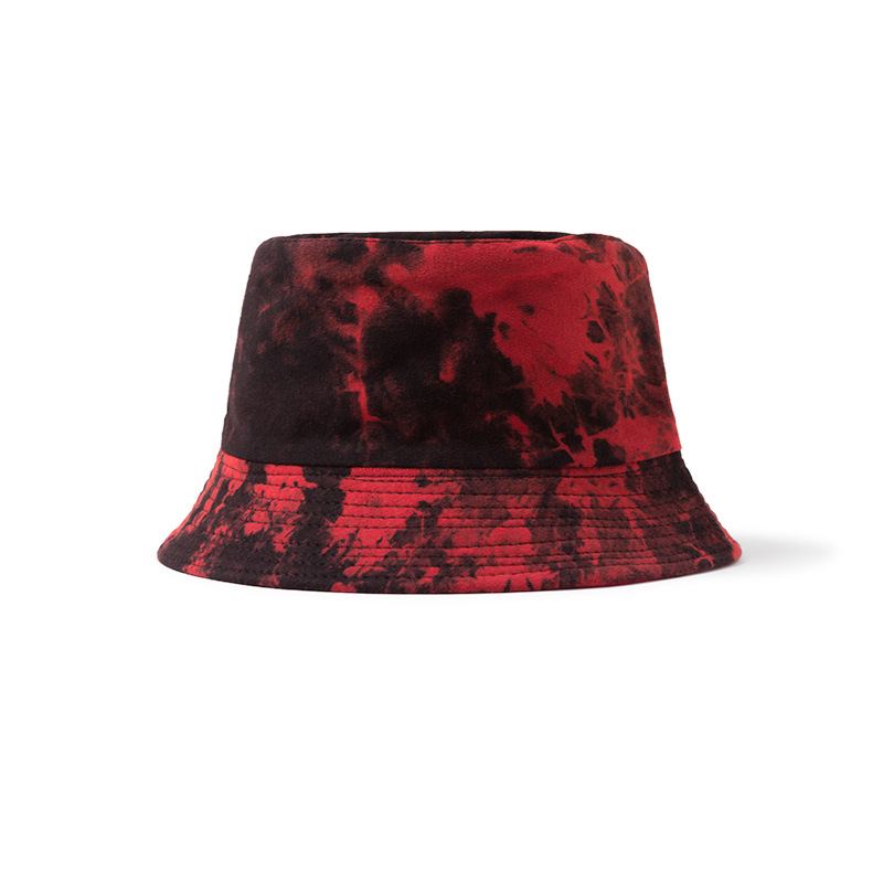 Irregular Tie-dye Potted Hat Herr Fiskarhatt Dubbelsidig Bärbar Hatt