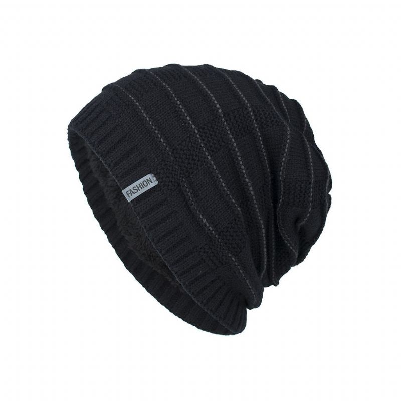 Knitted Skullies Beanie Cap För Män