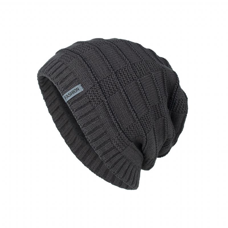 Knitted Skullies Beanie Cap För Män