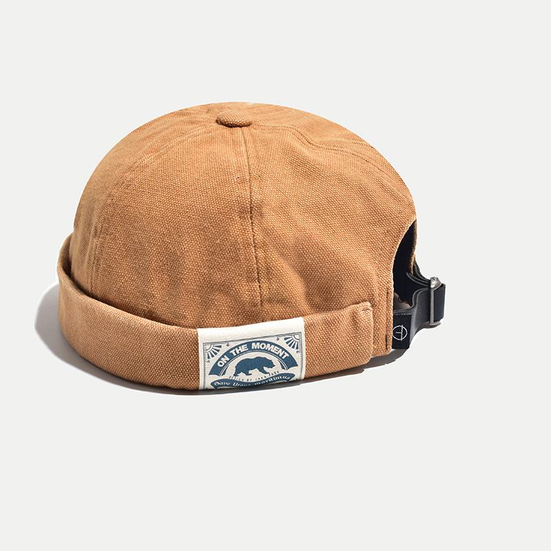 Kvinnlig Vinter Retro Patch Isbjörn Melon Hat