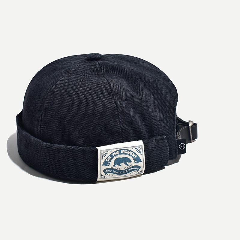 Kvinnlig Vinter Retro Patch Isbjörn Melon Hat