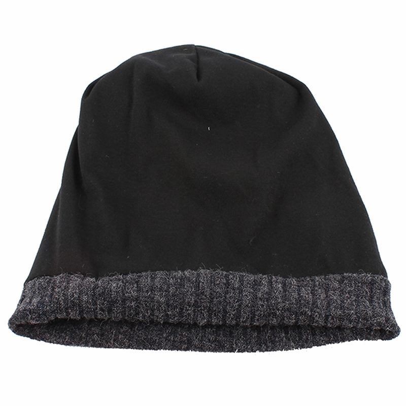 Kvinnor Casual Höst Varm Stickning Mössa Utomhus Solid Skullies Beanies Cap