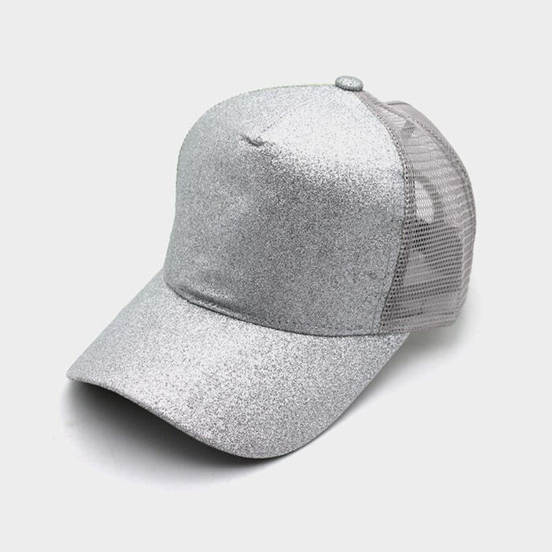 Kvinnor Enkel Casual Enfärgad Visir Andas Mesh Solhatt Baseball Hat