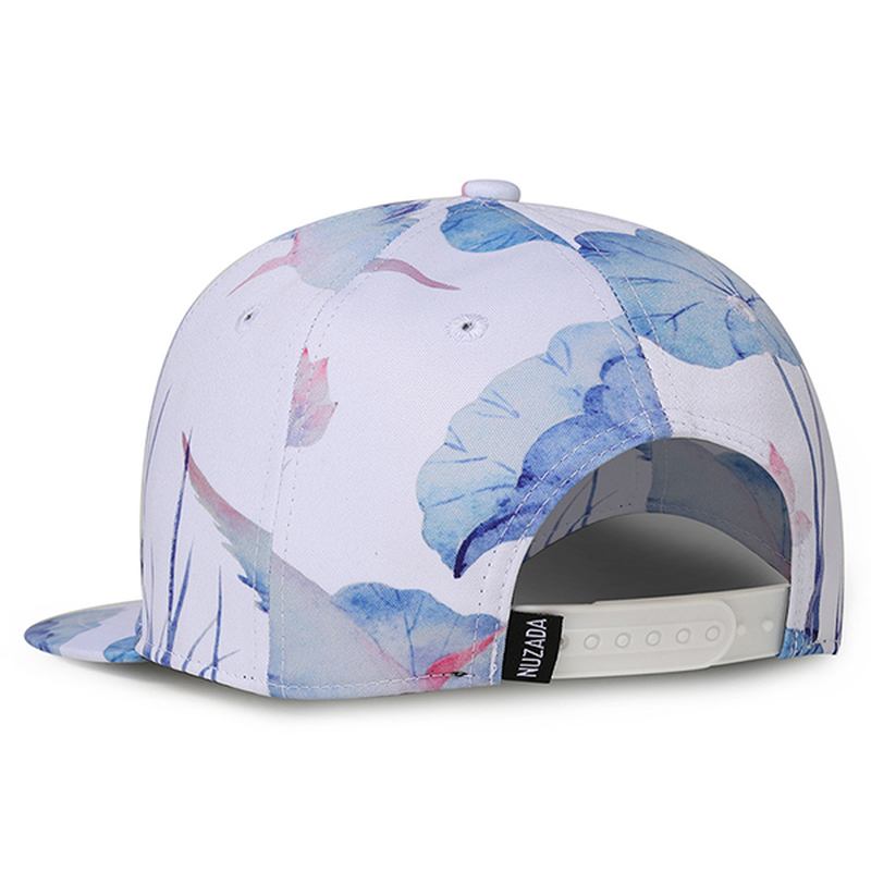 Lotus Med Tryck Graffiti Baseball Kepsar Utomhus Visir Hat