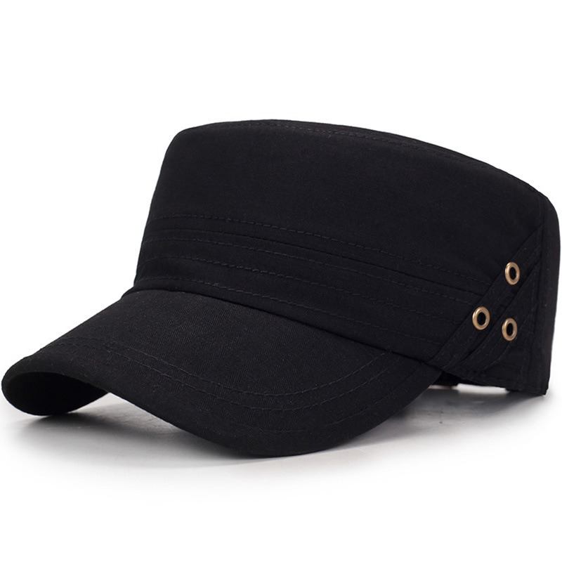 Män Dam Vogue Bomull Enfärgad Flat Cap