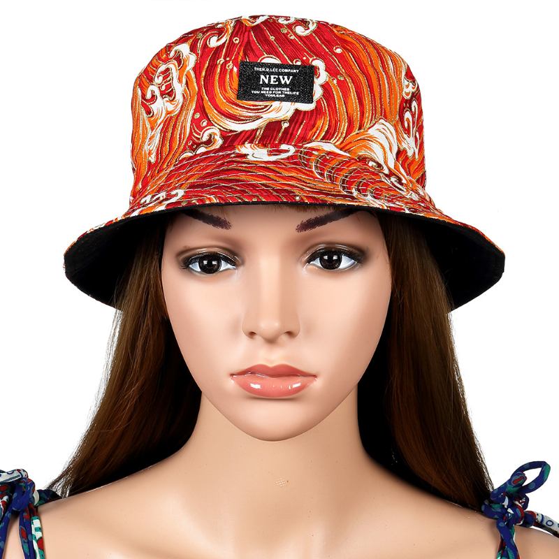 Män Kvinnor Street Double Face Bucket Hat