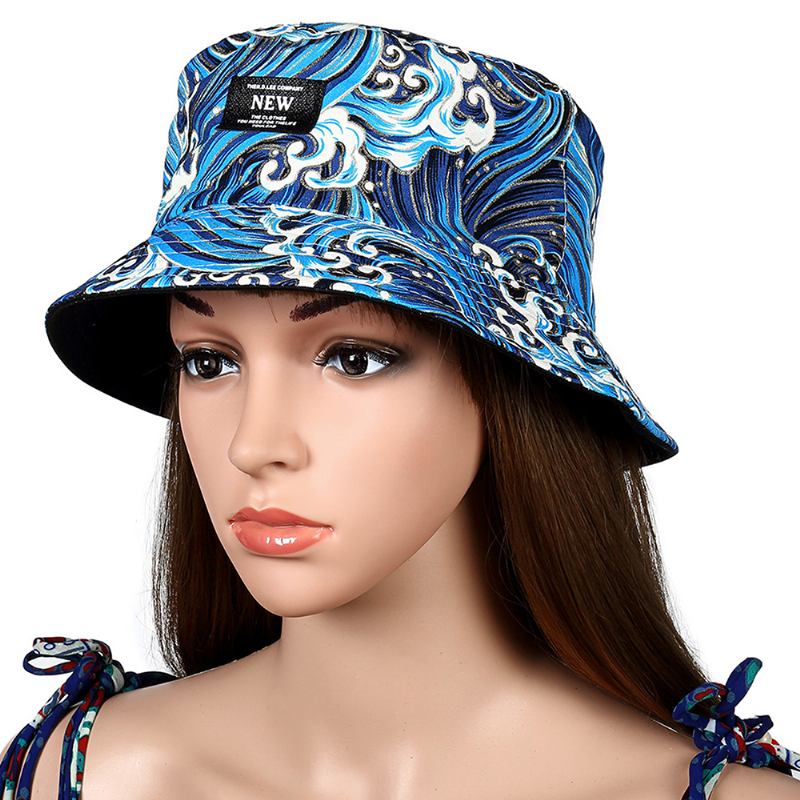 Män Kvinnor Street Double Face Bucket Hat