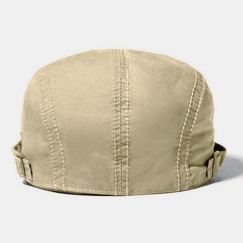 Män Patchwork Basker Keps Bomull Mesh Andas Justerbar Kontrast Färg Ccasual Flat Cap Driver Hat