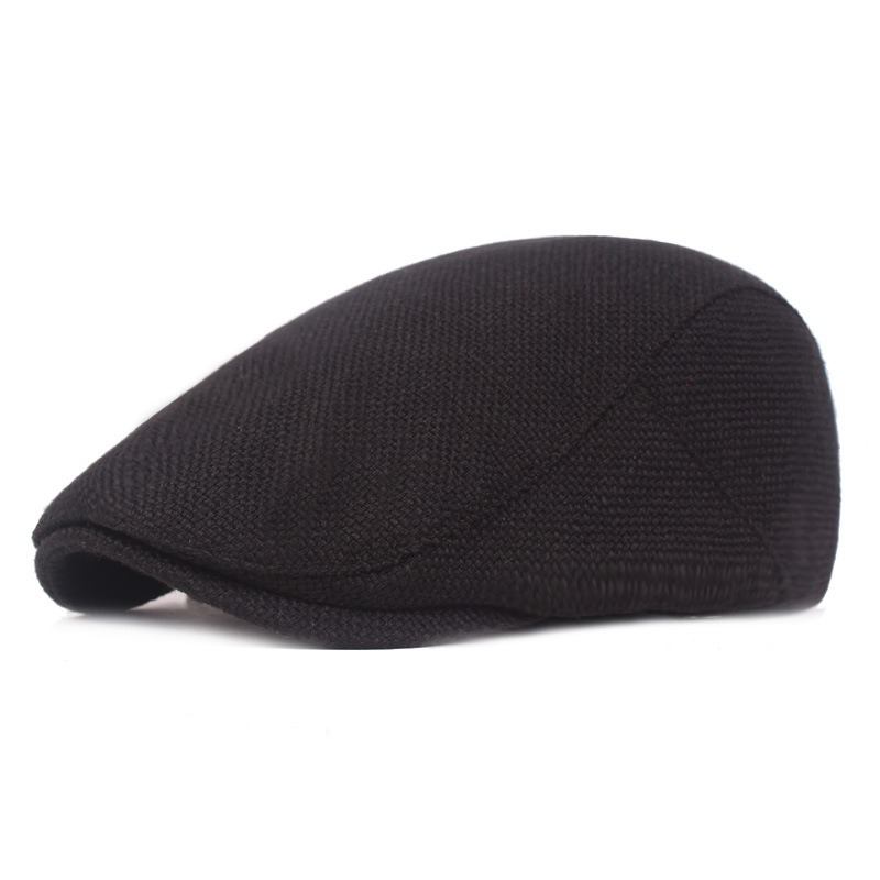 Män Sommar Linne Justerbar Målare Basker Hat Newsboy Cabbie Flat Caps