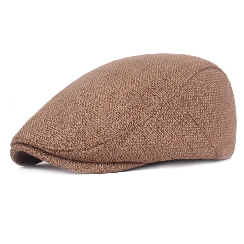 Män Sommar Linne Justerbar Målare Basker Hat Newsboy Cabbie Flat Caps