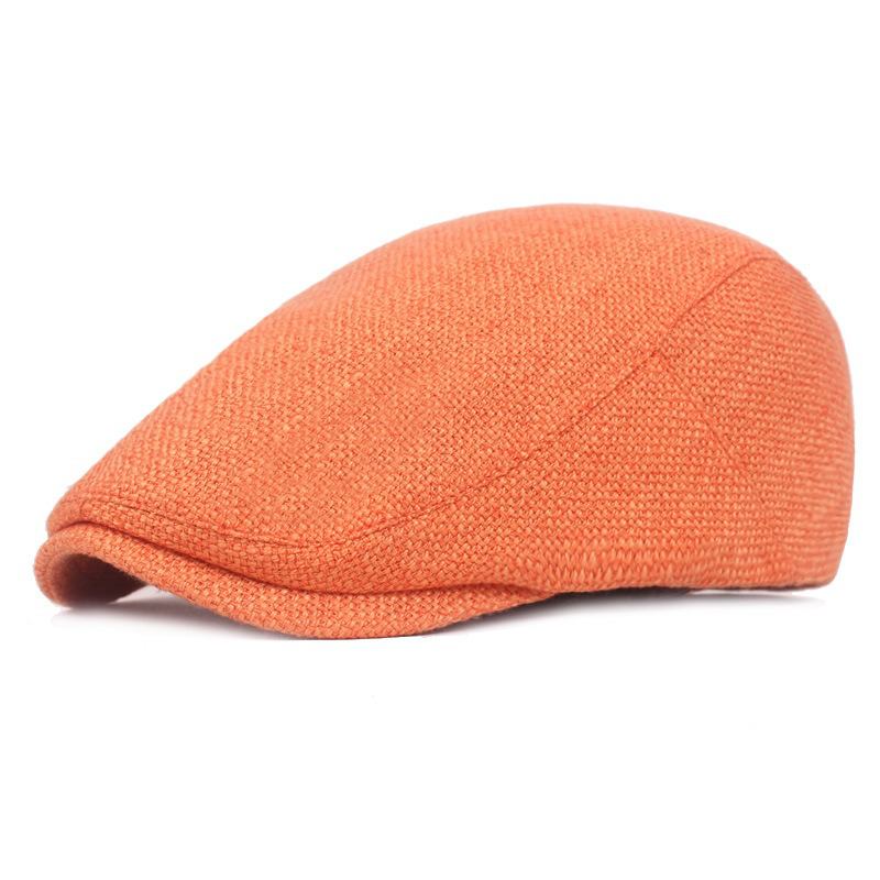 Män Sommar Linne Justerbar Målare Basker Hat Newsboy Cabbie Flat Caps