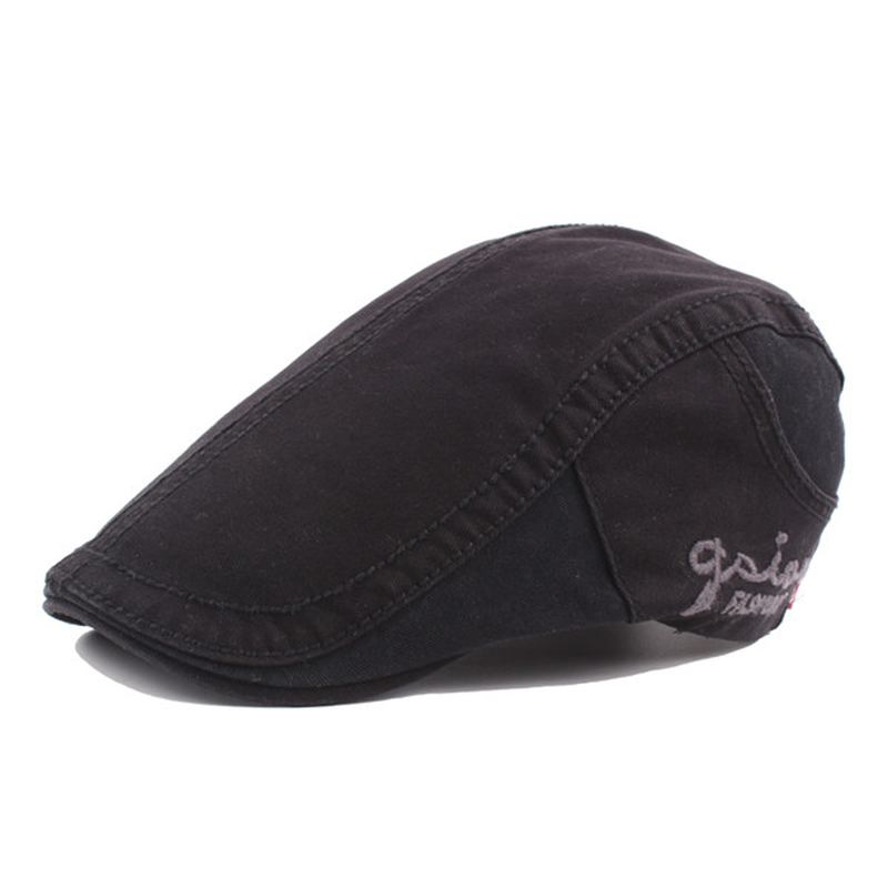 Män Vintage Bomull Basker Cap Casual Outdoor Spänne Justerbar Sun Forward Hattar