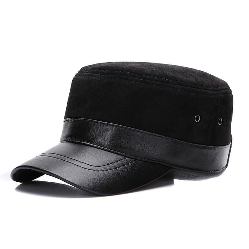 Män Vinter Varm Militär Flat Top Cap Casual Utomhus Solskydd Baseball Hat