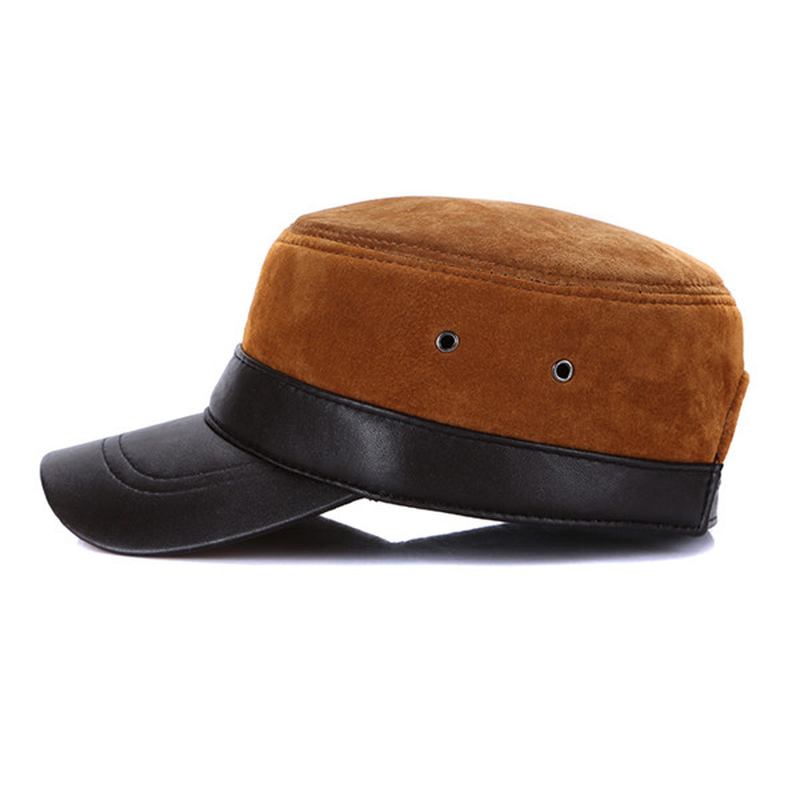 Män Vinter Varm Militär Flat Top Cap Casual Utomhus Solskydd Baseball Hat