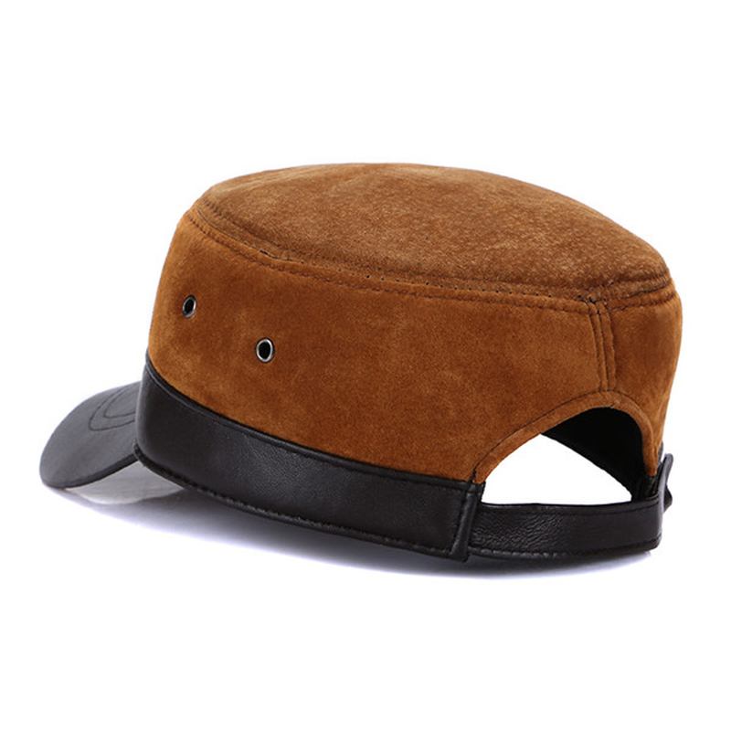 Män Vinter Varm Militär Flat Top Cap Casual Utomhus Solskydd Baseball Hat