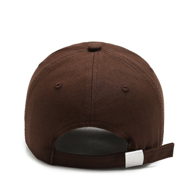 Mäns Enfärgade Brevbroderier Soft Top Cap