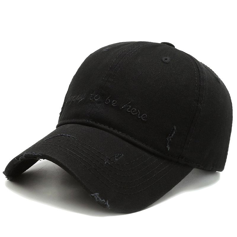 Mäns Enfärgade Brevbroderier Soft Top Cap