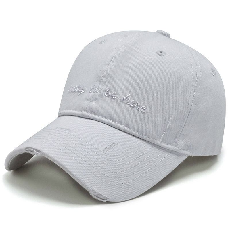 Mäns Enfärgade Brevbroderier Soft Top Cap