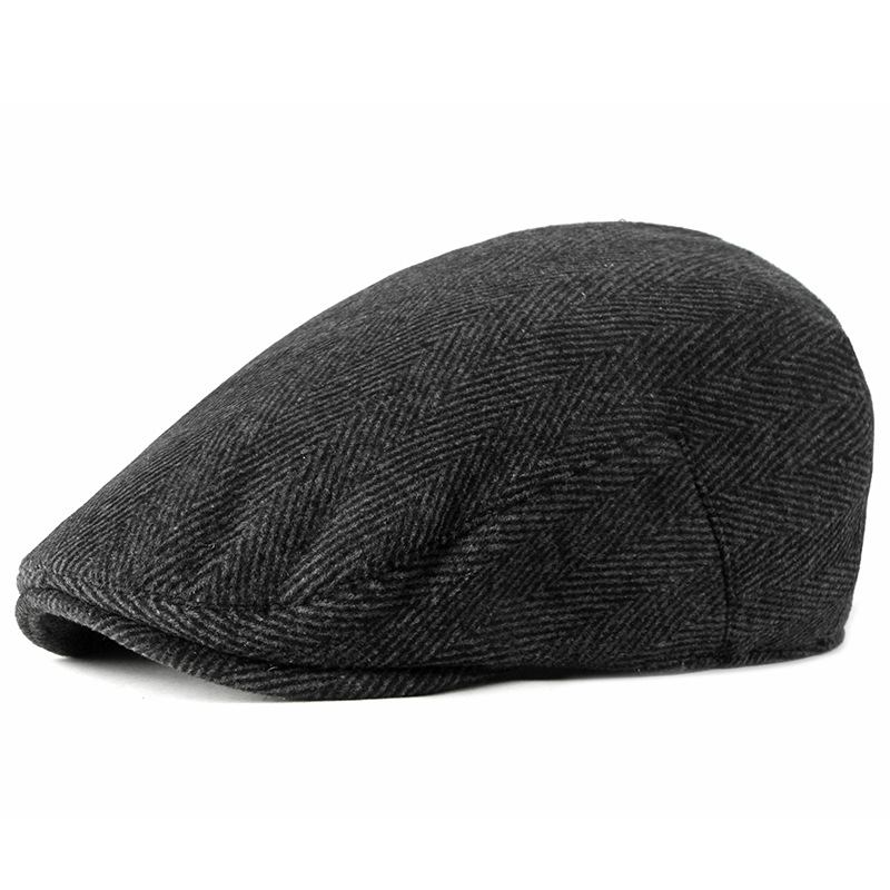 Ny Stil Hatt Herr Brittisk Retro Woolen Basker Casual