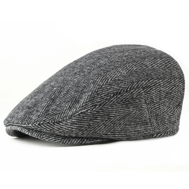 Ny Stil Hatt Herr Brittisk Retro Woolen Basker Casual